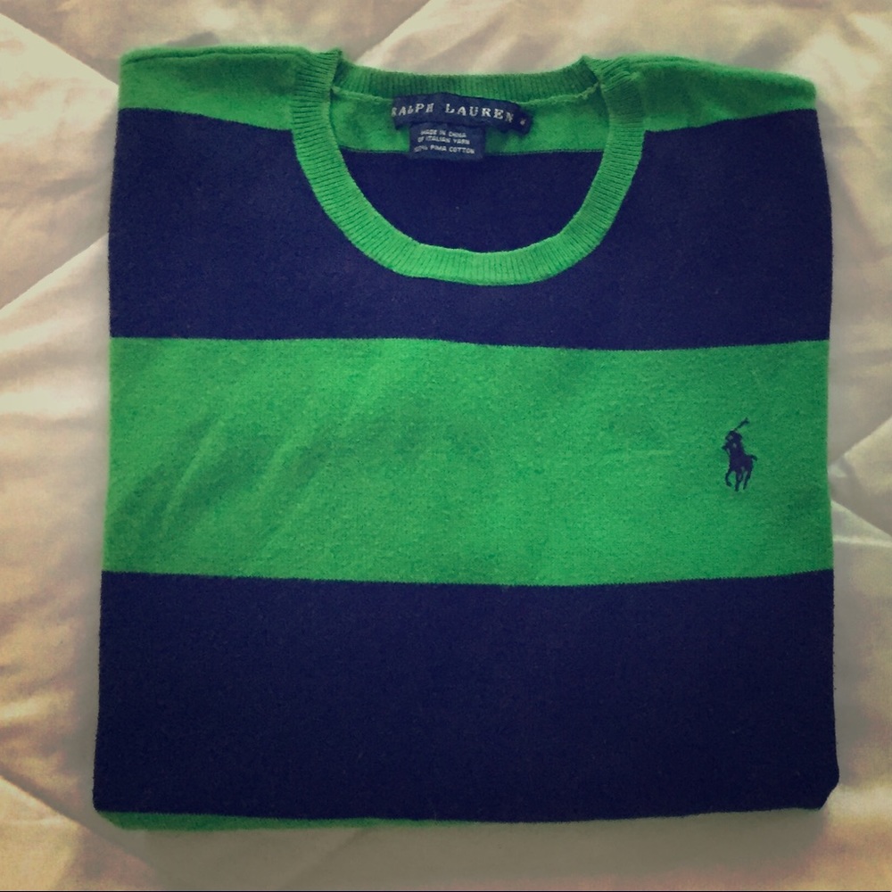 Ralph Lauren lightweight knit rugby sweater